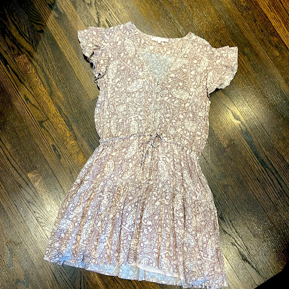 Olivaceous lightweight summer dress